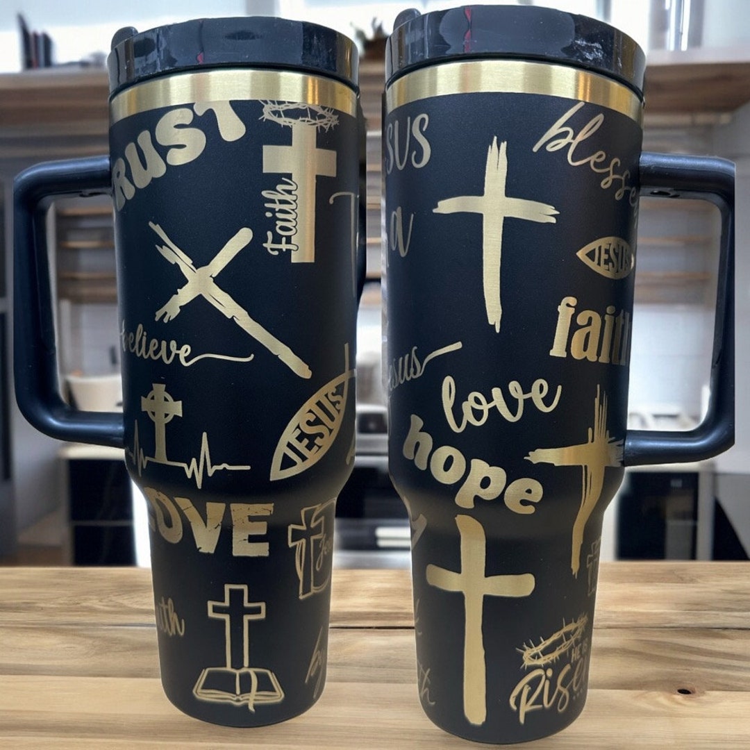 Faith Tumbler|cross Tumbler|christian Tumbler|40 Ounce Faith