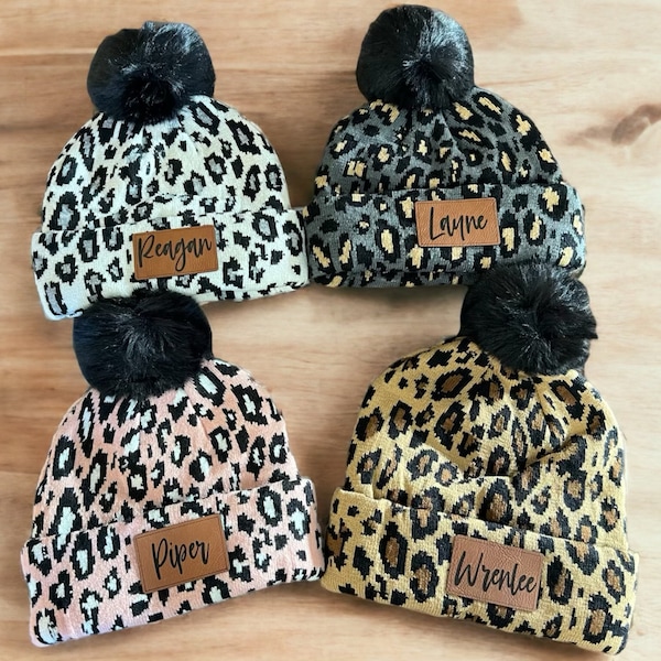 Leopard beanies|Cheetah winter hat|Kids beanies|Beanies for kids|Adult winter hat|Winter hat for kids|Newborn beanies|Toboggan beanies|