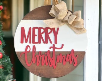 Frohe Weihnachten Haustürschild Weihnachtliches Türschild|Merry xmas Türschild|Weihnachtstür Dekor|Weihnachtsdeko|Weihnachtsschild