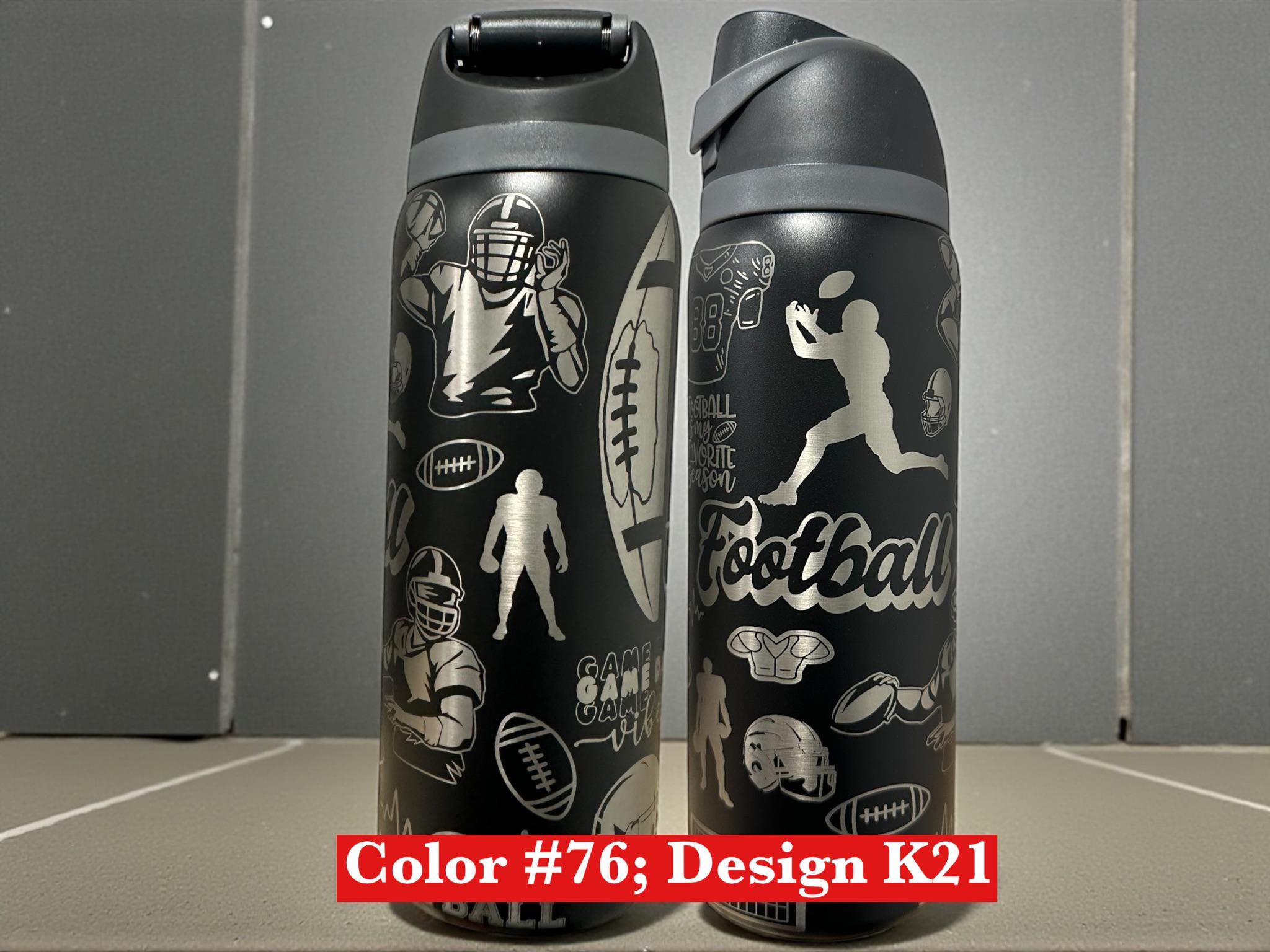 24 Oz Water Bottle Personalized Sports Bottle | Custom Engraved Name ...