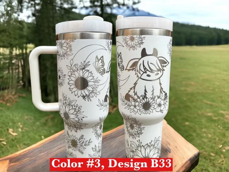 Cow 40oz cup|Highland cow tumbler|Highland 40oz cup|Baby cow tumbler|Sunflower 40oz cup|Moon 40oz cup|Personalized water bottle|New bottle
