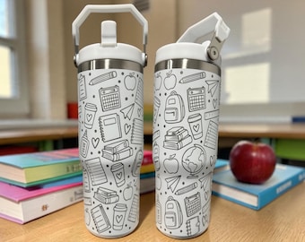 Personalized Teacher Owala Water Bottle, Engraved Teacher Tumbler, 32oz Teacher Appreciation Gift, Back to School, Personalized Teacher Cup