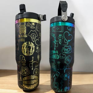 Sonographer cup| Sonographer tumbler|30oz tumbler|Rainbow sonographer tumbler| Baby ultrasound tech|Ultrasound tech|Ultrasound tumbler