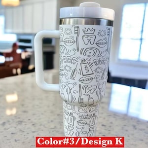 Dental tumbler|Dental hygienist tumbler|Gift for dental hygienist|Gift for dentist|Dental hygienist coffe mug|Coffee mug for dentist|40oz