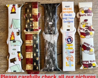 Fathers day watch band|Flag watch band|Watch band for father|Dad watch band|Patriotic watch band|Galaxy watch band|Fitbit versa watch band