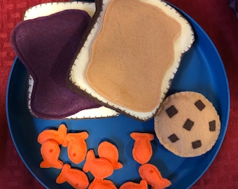 Peanut Butter and Jelly Felt Meal Set