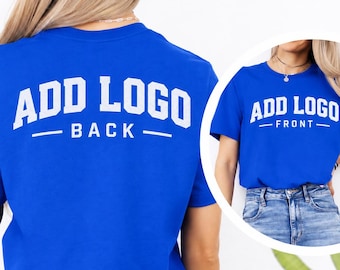 Custom Logo T-Shirt, Front and Back Design, Personalized Business Tee (Bella Canvas)