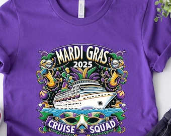 Mardi Gras Cruise Squad 2026 Sweatshirt - Unisex Crewneck, New Orleans Party Shirt