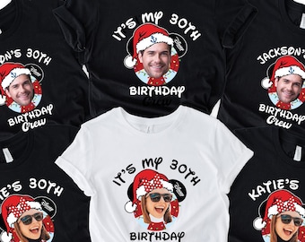 Disney Photo Cruise Birthday Christmas Shirts, Photo Birthday Shirt, Disney 30th Birthday Shirts, Christmas Funny Minnie Hat Birthday Party