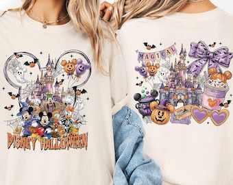 Comfort Colors® Disney Halloween Party, 2 Side Shirt, Disney Halloween Shirt, 2026 Halloween Disney Family Shirt