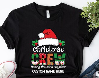 Custom Christmas Crew Sweatshirt, Making Memories Together Holiday Tee, Family Christmas Shirts