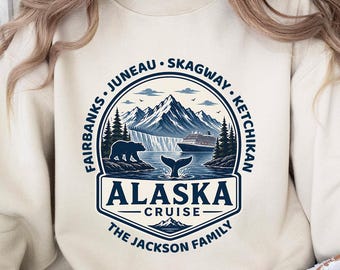 Alaska Cruise Hoodies, Family Vacation 2026 Trip Shirts