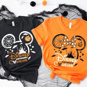 Disney Is Better With Cousins Halloween Shirt, Cousin Crew Halloween Tee, Disney Halloween Tee, Disney Cousin Party Shirt, Gift For Her