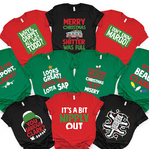 National Lampoon Christmas Vacation Shirt, Xmas Gift, Christmas Party Matching Family Movie T-shirt, Holiday Part Matching Shirts