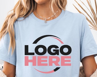 Logo T-Shirt, Custom Business Shirt, Personalized Print Logo Tees, Bella Canvas Tee