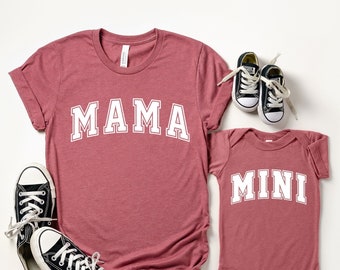 Mama and Mini Matching Shirt Set, Retro Mother's Day Gift