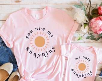 You Are My Sunshine, My Only Sunshine Shirt, Mama And Mini Shirt, Mommy And Me, Matching Mama Daughter, New Mom Gift, Mothers Day Gift