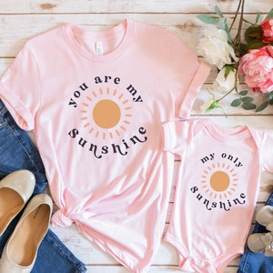 You Are My Sunshine, My Only Sunshine Shirt, Mama And Mini Shirt, Mommy And Me, Matching Mama Daughter, New Mom Gift, Mothers Day Gift
