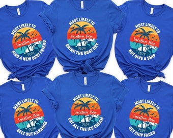 Most Likely To Vacation Shirt, Custom Family Vacation Shirts, Family Vacation Shirts, Personalized Family Shirt, Custom Vacation 2025 Shirts