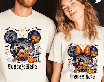 Custom Disney Halloween Shirt, Halloween Matching Shirts, Disney Trip Shirts, Disneyland Tee, Disneyland Spooky Castle Trip Shirt