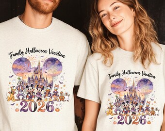 Family Halloween Vacation Disney 2026 Shirt, Halloween Vacation Shirts, Fall Disney Tee