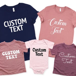 Custom Text Shirts