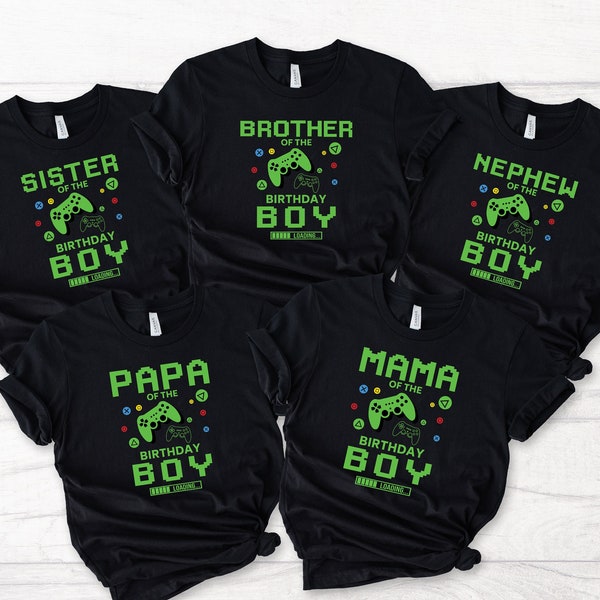 Gaming Birthday Boy, Gamer Birthday Shirt, Custom Matching Family Birthday Shirts, Gaming Birthday Shirts, Video Game Birthday Theme