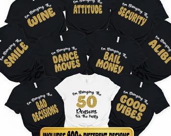 50th Birthday Party Shirt, I'm Bringing the 50th Birthday Shirt, Birthday Party Group Shirt, Custom Birthday Group Party Shirt