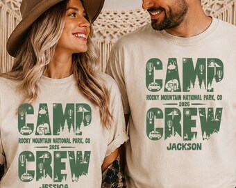 Camp Crew Family T-Shirt, Matching Camp Vacation Tees, Camping Vacation, Gift For My Family, Cousin Camp Crew Tees