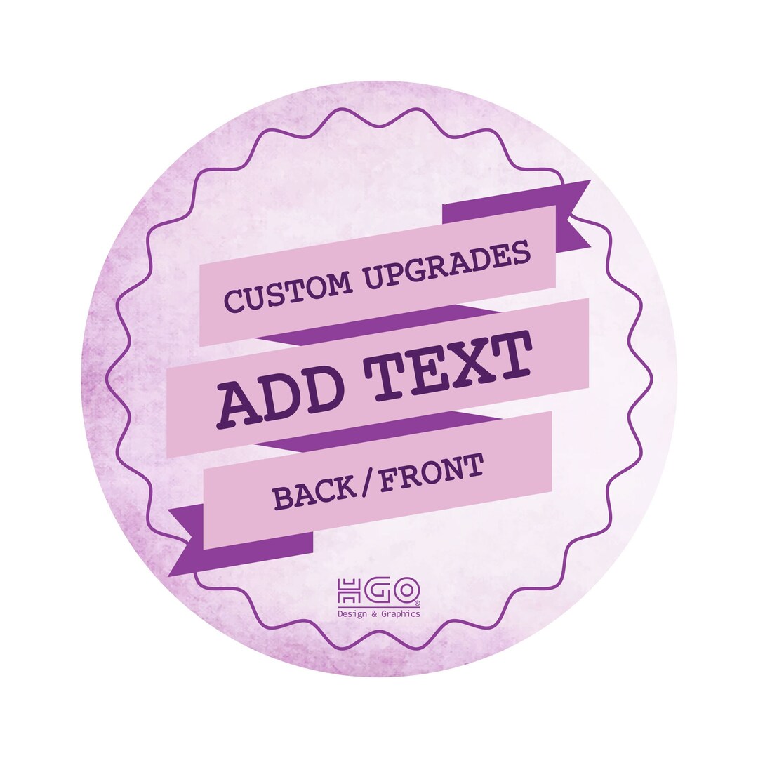 Custom Shirt Text Add-on, Personalize Front or Back - Etsy