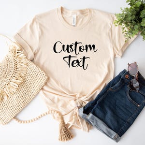 Custom Shirt, Personalized T-Shirt, Custom Name Shirt, Add Your Text, Add Photo or Logo, Personalized Gifts, Bella Canvas Shirt afbeelding 7