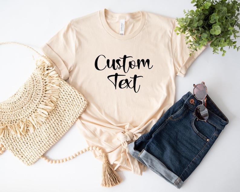 Custom Shirt, Personalized T-Shirt, Custom Name Shirt, Add Your Text, Add Photo or Logo, Personalized Gifts, Bella Canvas Shirt afbeelding 7