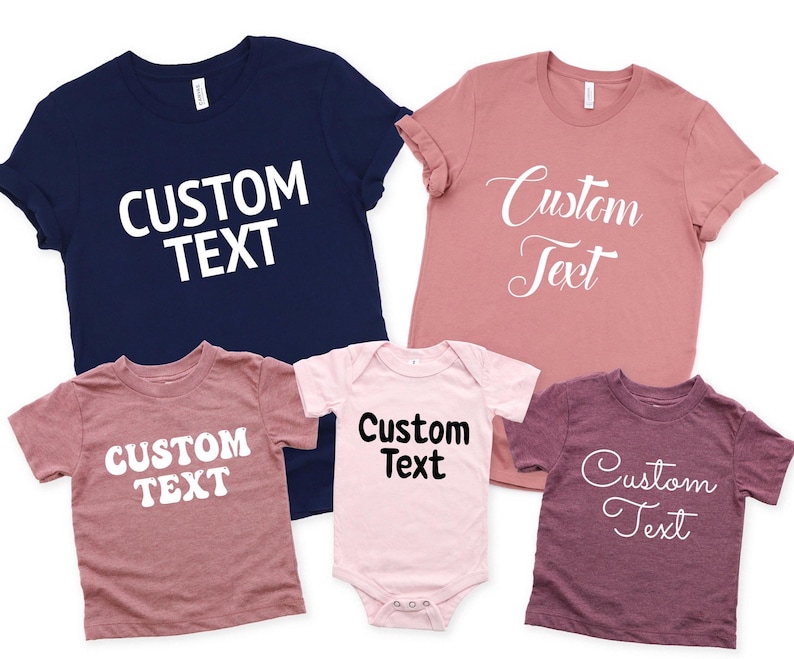 Custom Text Shirts