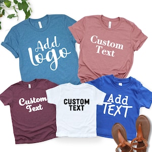 Custom Shirt, Personalized T-Shirt, Custom Name Shirt, Add Your Text, Add Photo or Logo, Personalized Gifts, Bella Canvas Shirt afbeelding 6