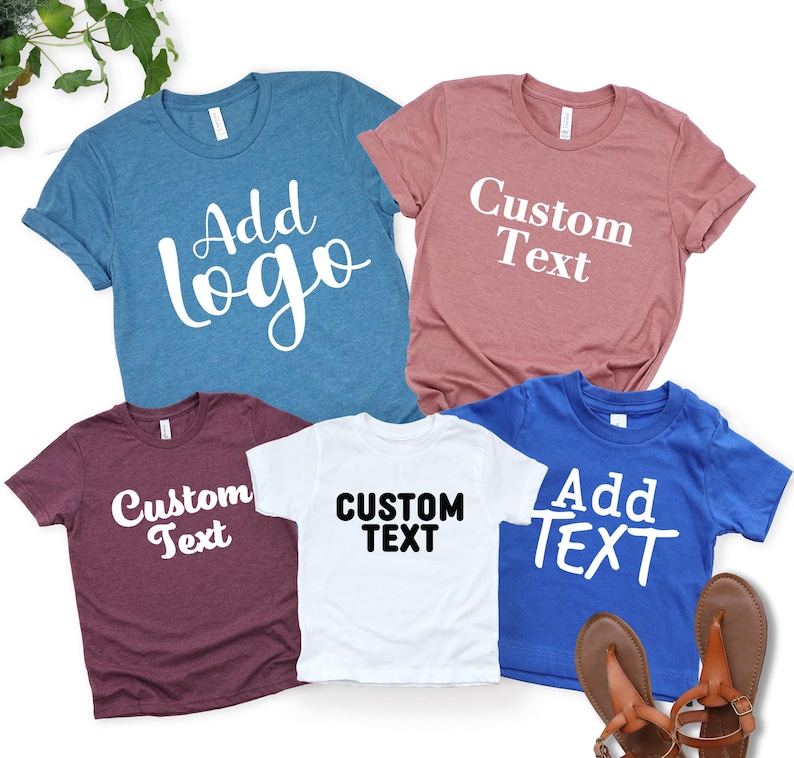 Custom Shirt, Personalized T-Shirt, Custom Name Shirt, Add Your Text, Add Photo or Logo, Personalized Gifts, Bella Canvas Shirt afbeelding 6