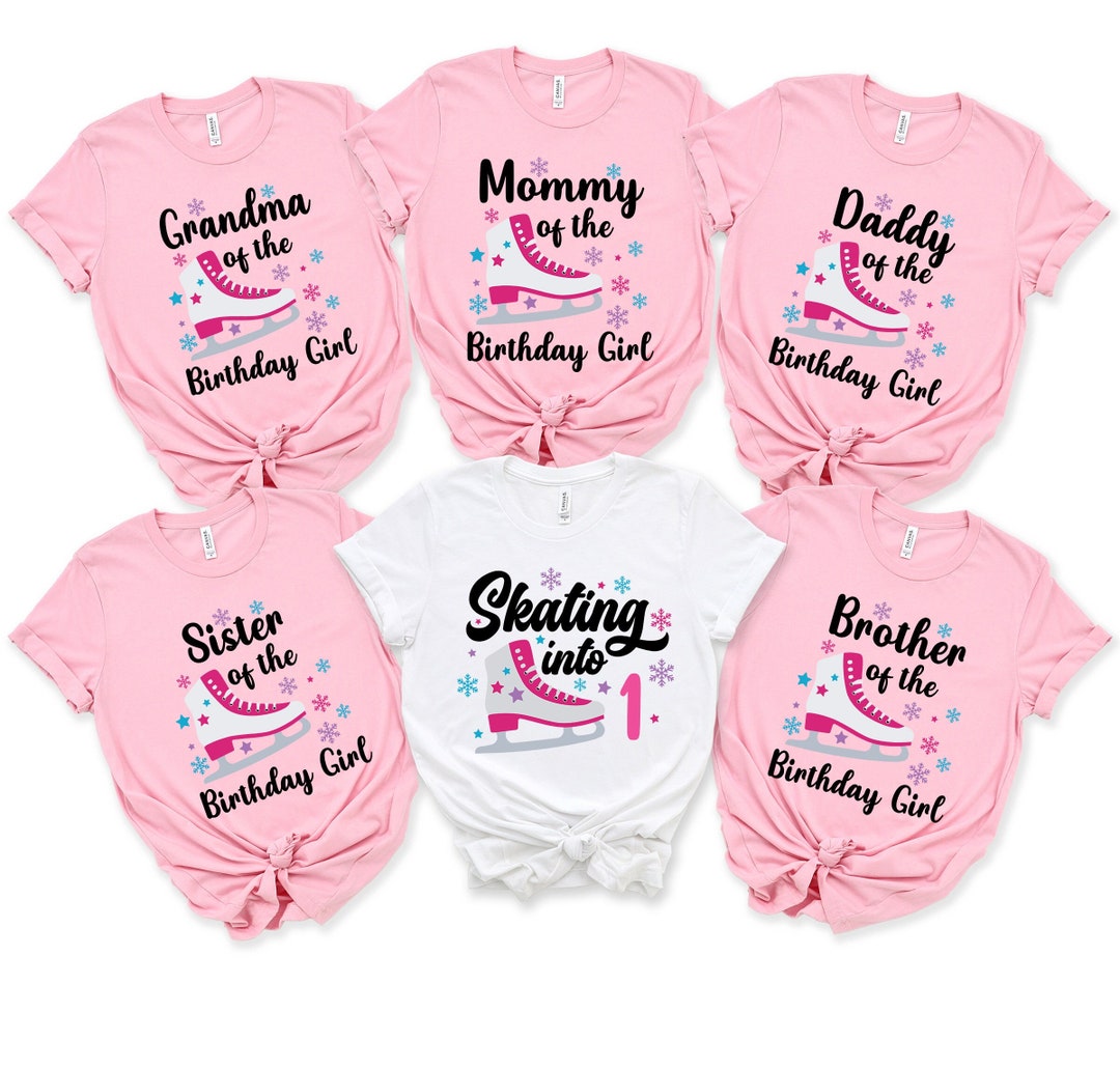 Ice Skating Birthday Shirt, Custom Ice Skating Birthday Age Shirt, Ice