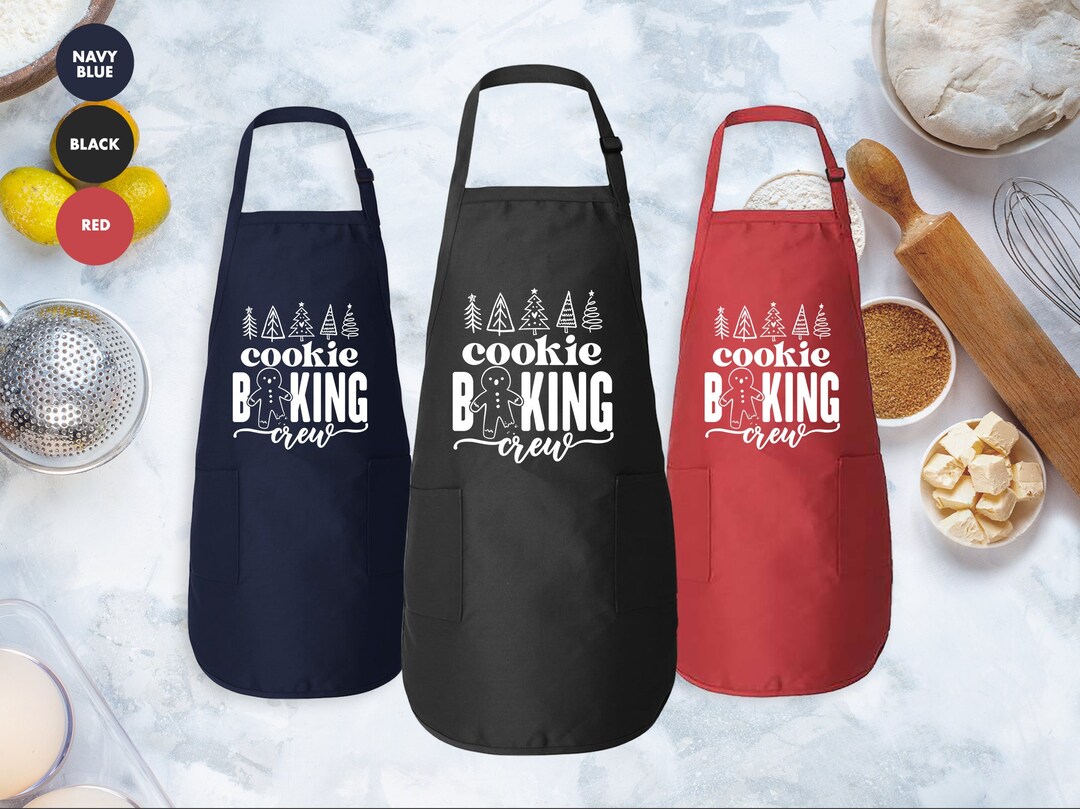 Cookie Baking Crew Apron, Matching Family Apron, Holiday Baking Apron