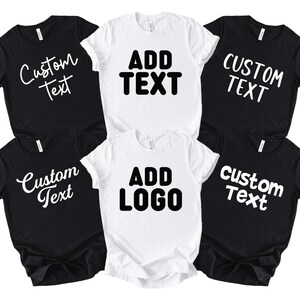 Custom Shirt, Personalized T-Shirt, Custom Name Shirt, Add Your Text, Add Photo or Logo, Personalized Gifts, Bella Canvas Shirt afbeelding 5