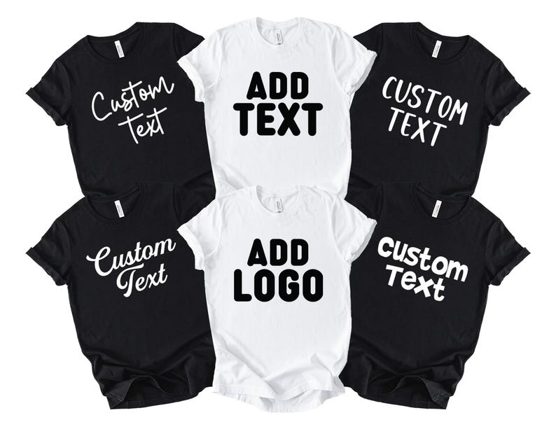 Custom Shirt, Personalized T-Shirt, Custom Name Shirt, Add Your Text, Add Photo or Logo, Personalized Gifts, Bella Canvas Shirt afbeelding 5