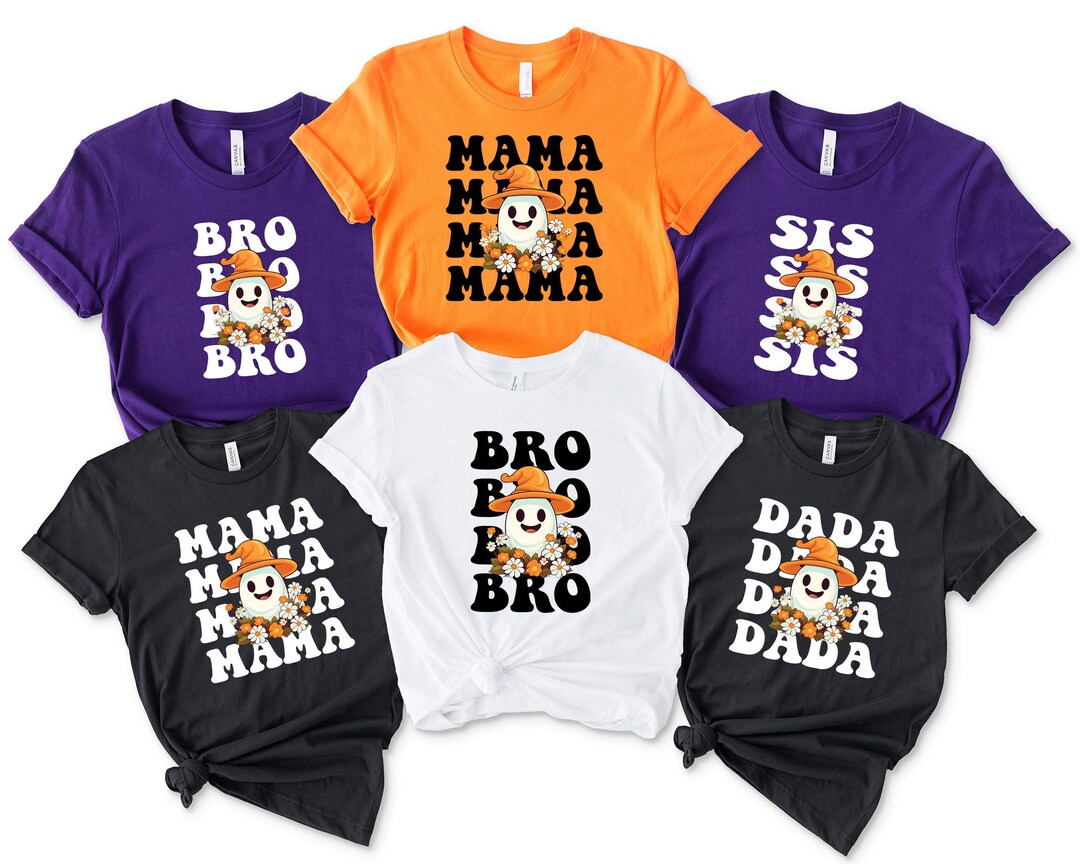 Halloween Mama Dada Boo Shirt, Halloween Matching Shirt, Party ...