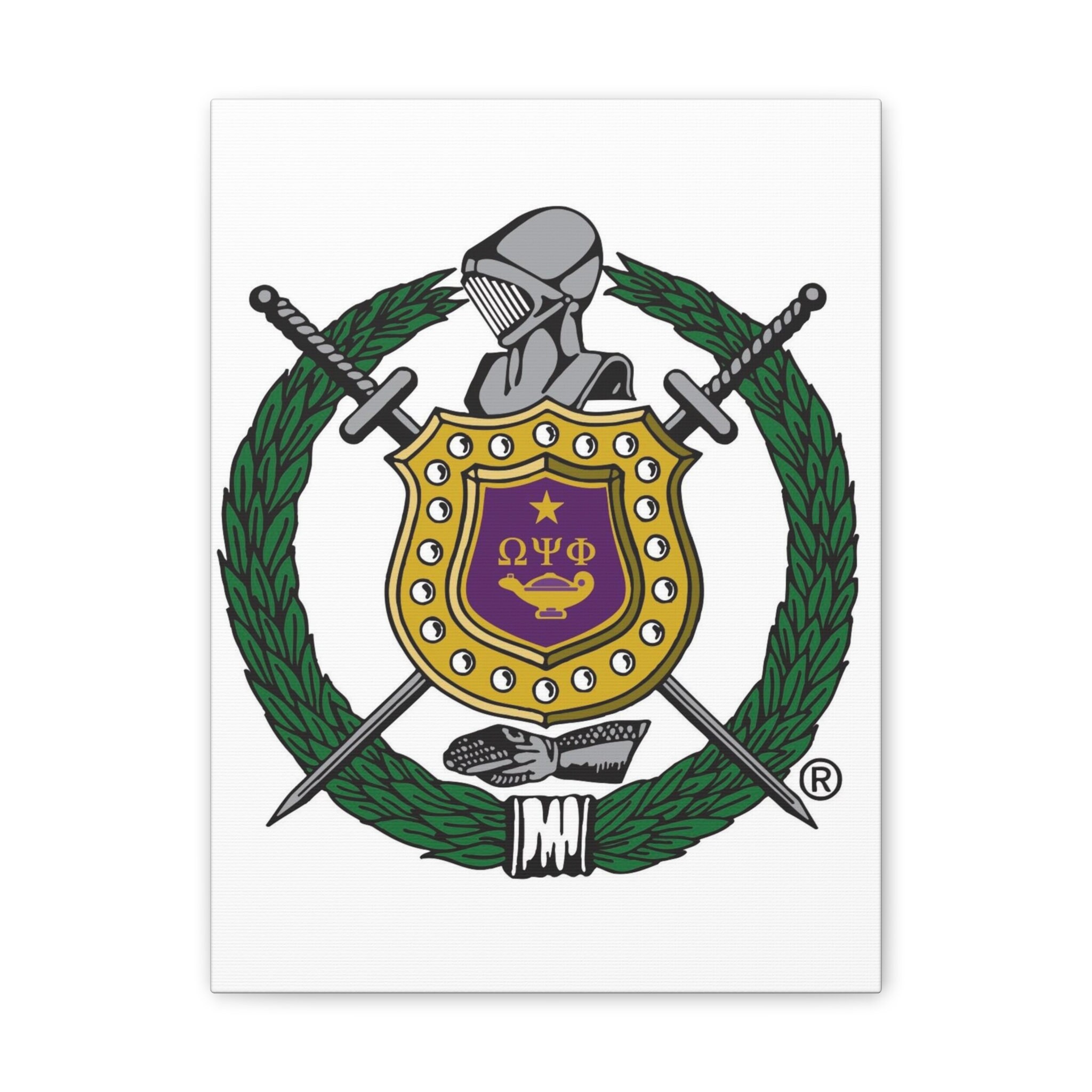 The Fraternal Shield of Omega Psi Phi Fraternity, Inc. Classic Canvas - Etsy