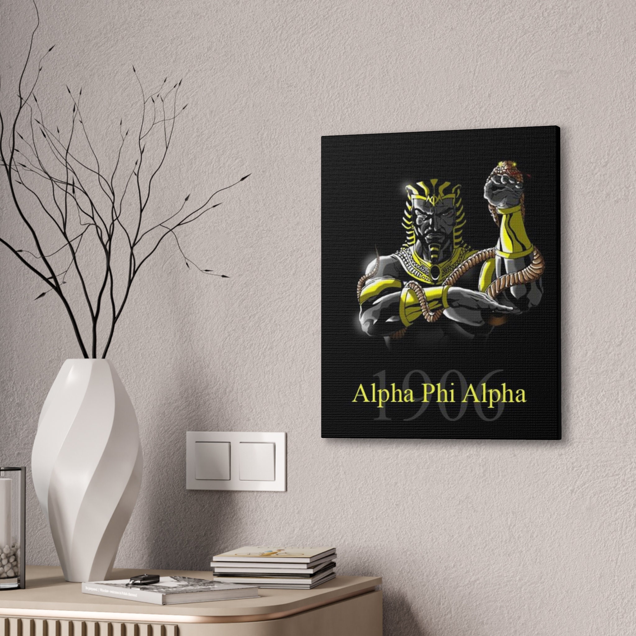 The Pharoah Alpha Phi Alpha Classic Canvas - Etsy