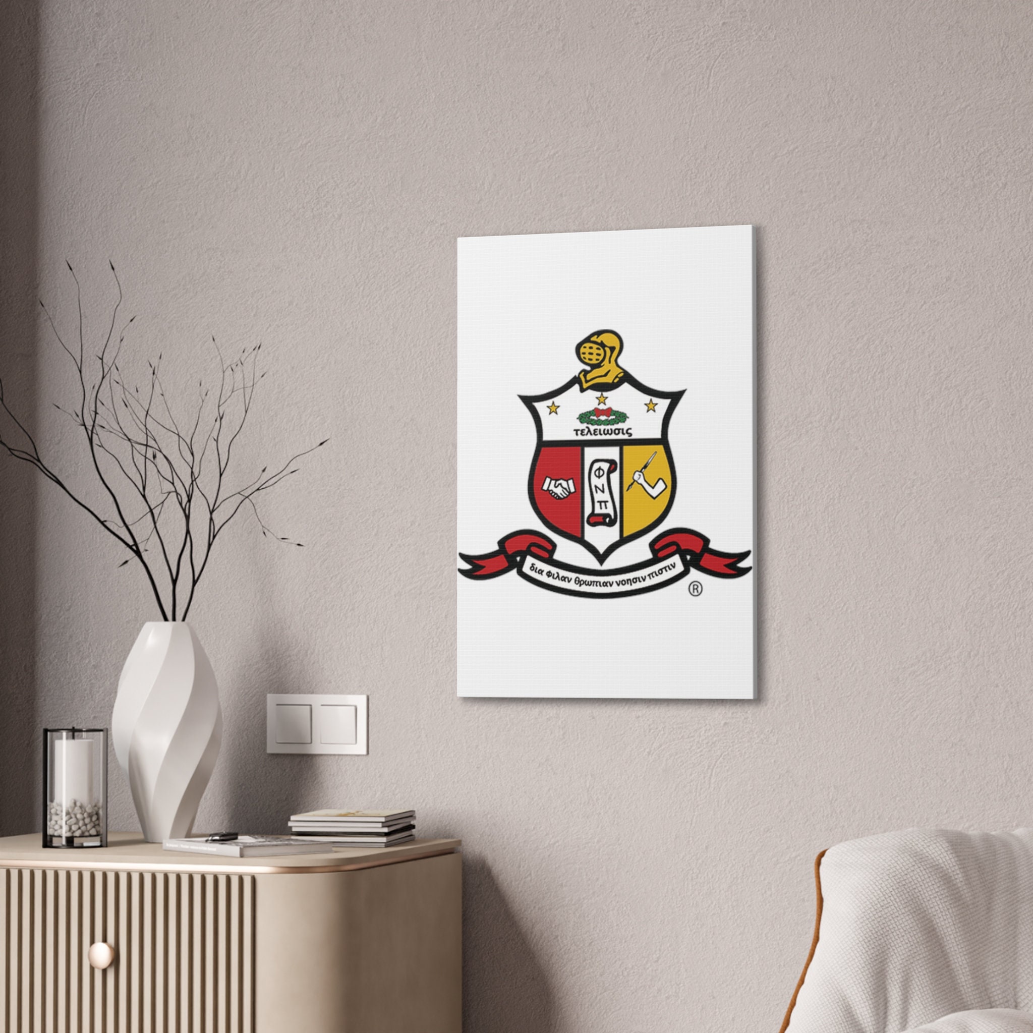 The Coat of Arms of Kappa Alpha Psi Fraternity, Inc. Classic Canvas - Etsy