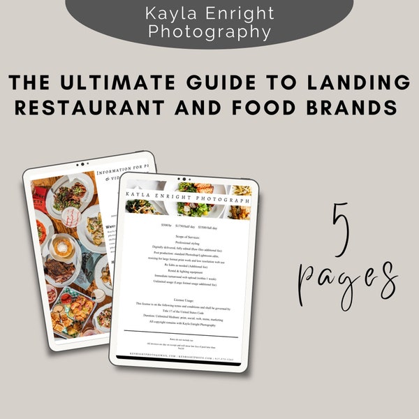 The Ultimate Guide to Landing Restaurant and Food Brands | Pricing Guide | Restaurant and Hotel Email Pitch Templates | Pricing Templates