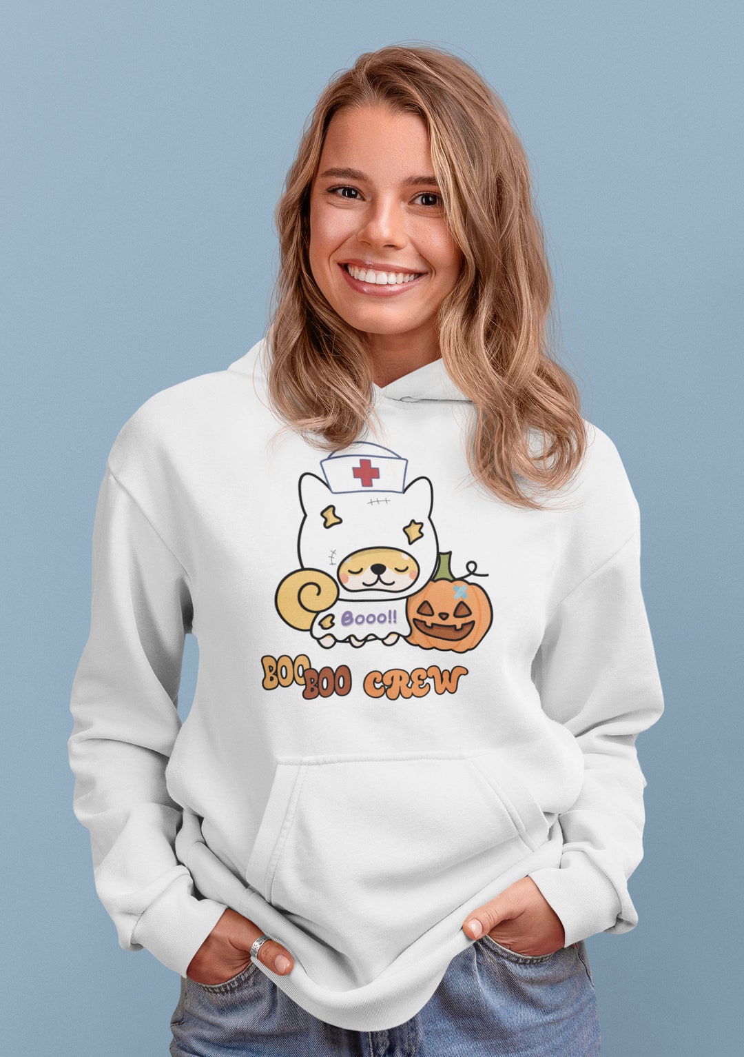 Kawaii Hoodie Kawaii Halloween Nurse Sweater Nurse Hoodie Etsy