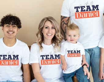 PERSONALIZED Triathlon Support Crew Shirt, Personalized Team Top, Group Spectator Matching T-Shirts, Custom Team Tri T shirt, Swim Bike Run