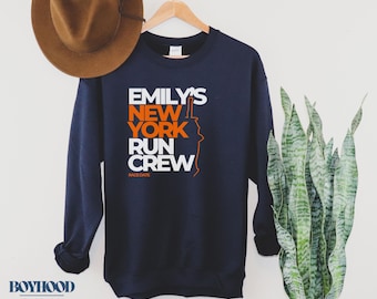 Custom New York Support Crew Sweatshirt | Family Matching NYC 26.2 Race Day Sweater | Personalized Marathon Cheer Squad Apparel | Run Gift