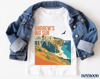 Camiseta personalizada para correr en Big Sur / Nombre y año del corredor personalizados / Regalo para maratonistas / Camiseta de carrera Bixby Bridge / Big Sur 26.2