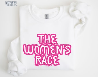 Sudadera con cuello redondo del podcast Women's Race / Camiseta en colaboración con Jackie Hering / Sudadera de triatlón para mujer / Ropa deportiva de resistencia / TWR