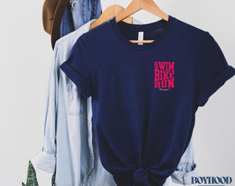 ¡Nada, pedalea, corre y diviértete! Camiseta / Camiseta del podcast Women's Race / Camiseta de la colaboración con Jackie Hering / Camiseta de triatlón para mujeres / TWR